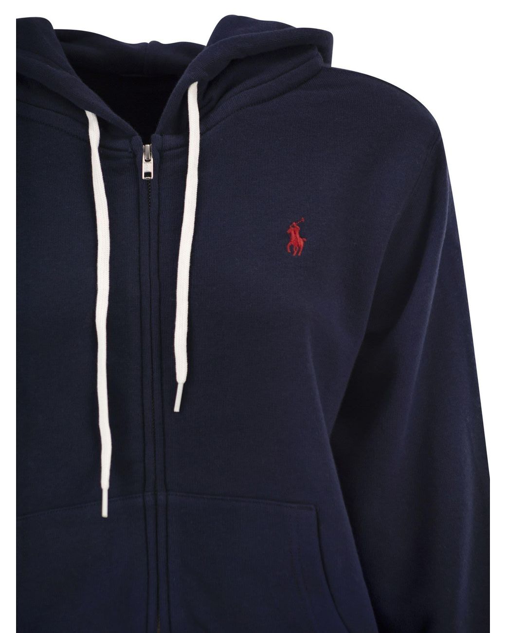 Polo Ralph Lauren Blue Full-Zip Drawstring Hoodie