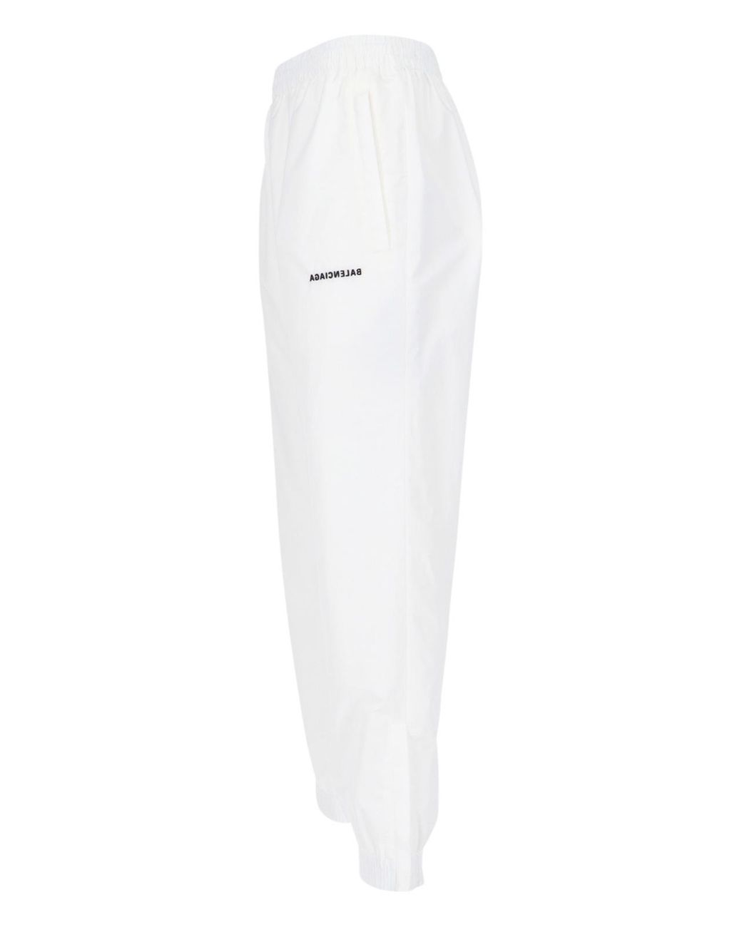 Balenciaga White Mirror-Logo Tracksuit Pants