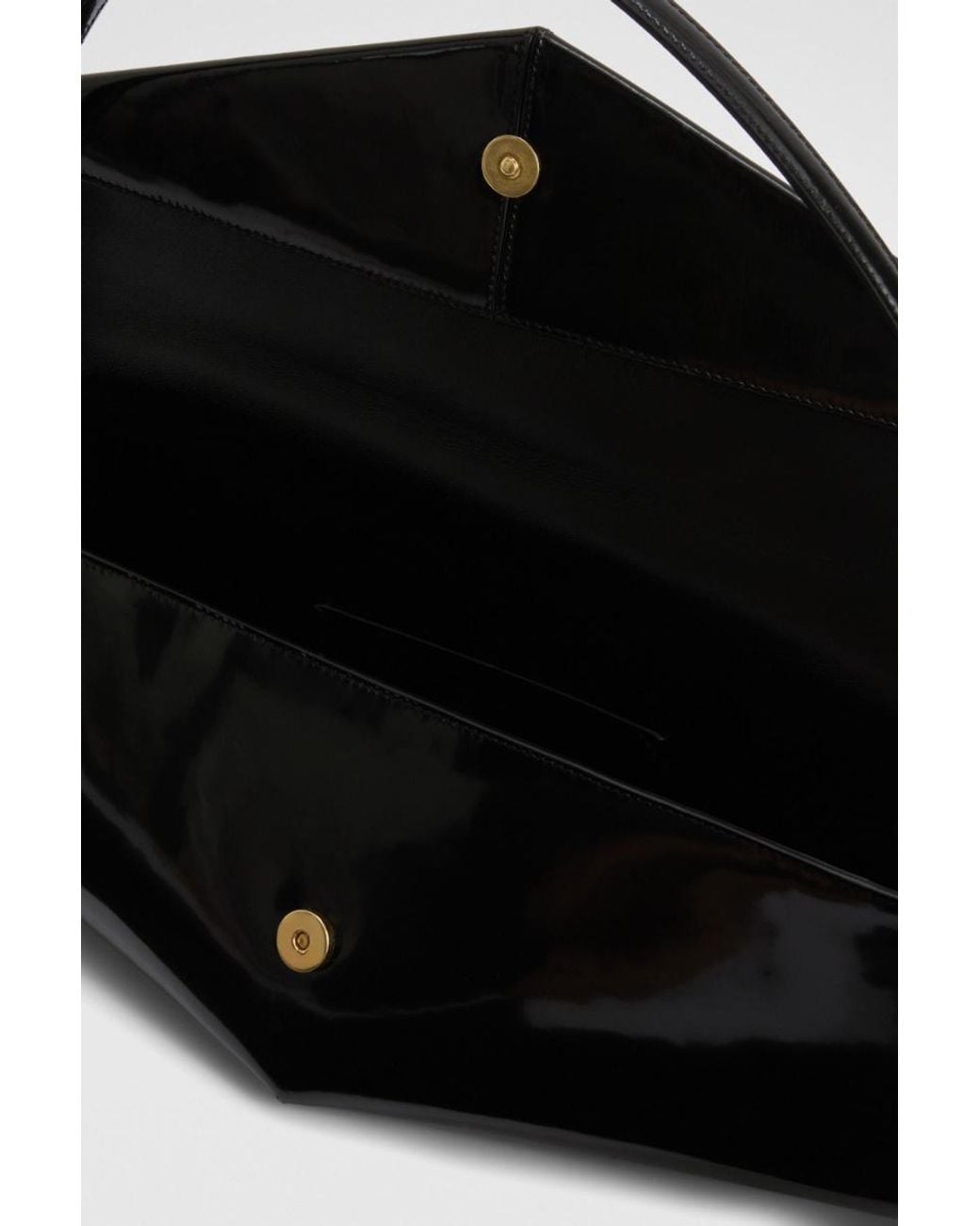 Jil Sander Black Kante Flap Shoulder