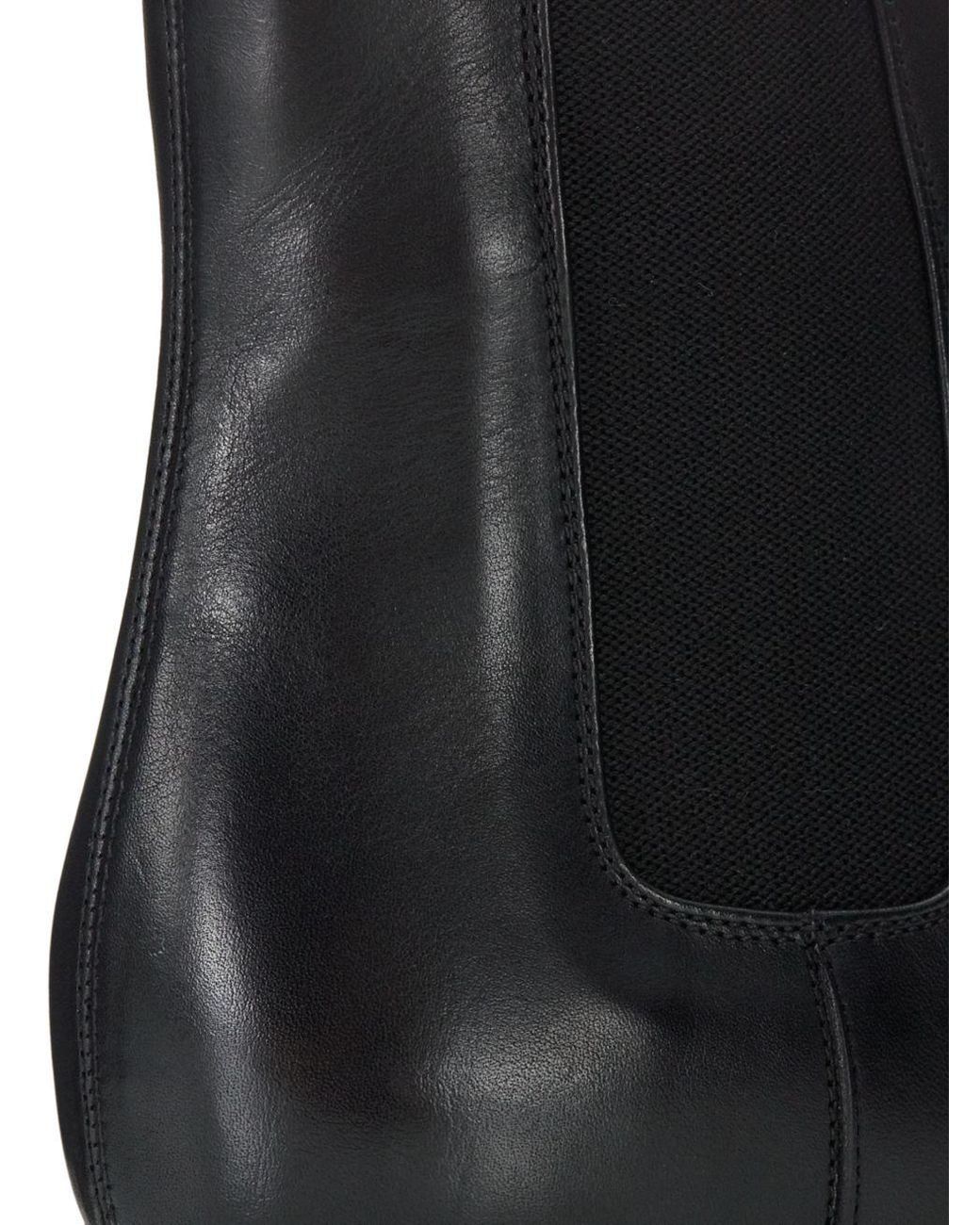 Saint Laurent Black ワイアット チェルシー ブーツ for men
