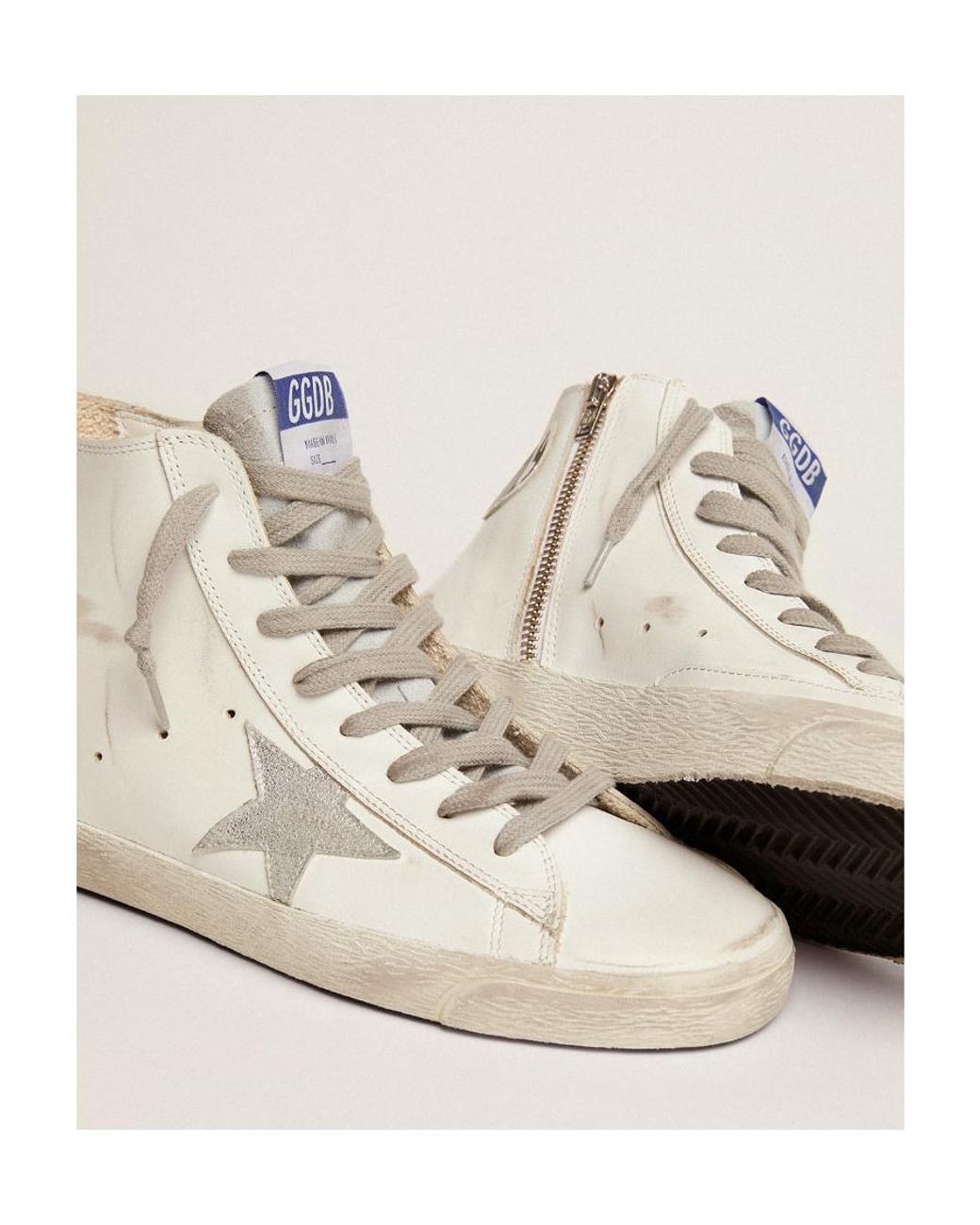 Golden Goose Deluxe Brand Natural Francy High-Top Sneakers