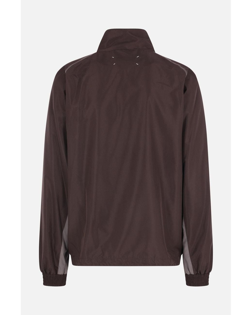 Maison Margiela Brown Panelled Zip-Up Jacket for men