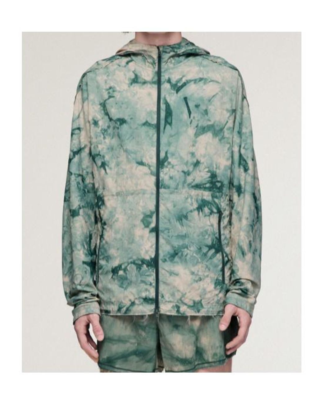 Y-3 Green Aop Running Jacket for men