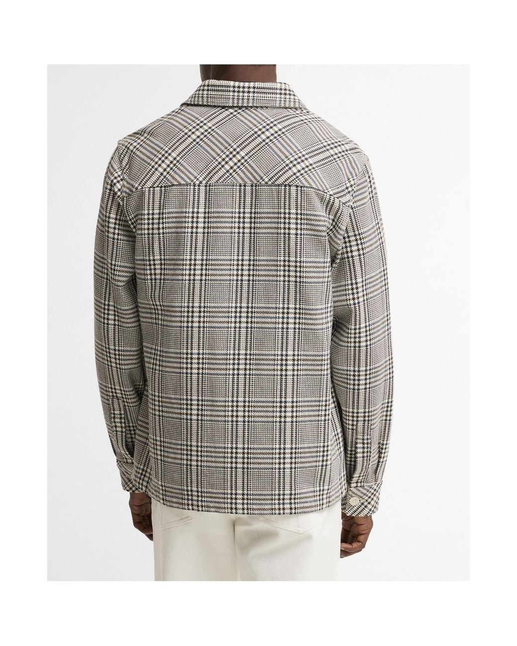 Barbour Gray Check Overshirt for men