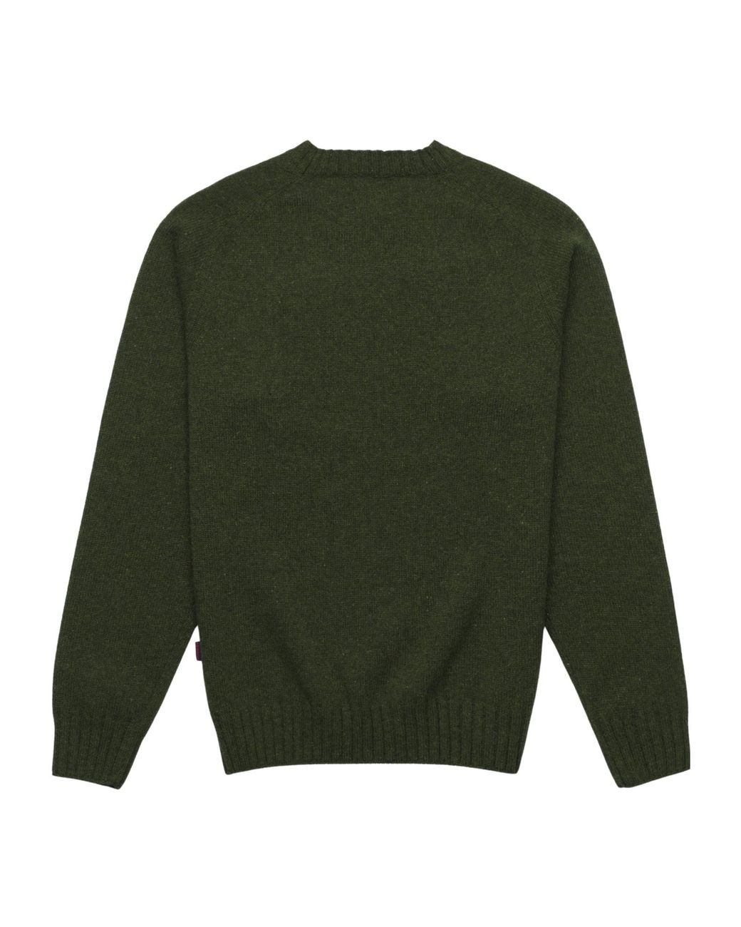 Sebago Green Ribbed-Hem Knitted Jumper for men