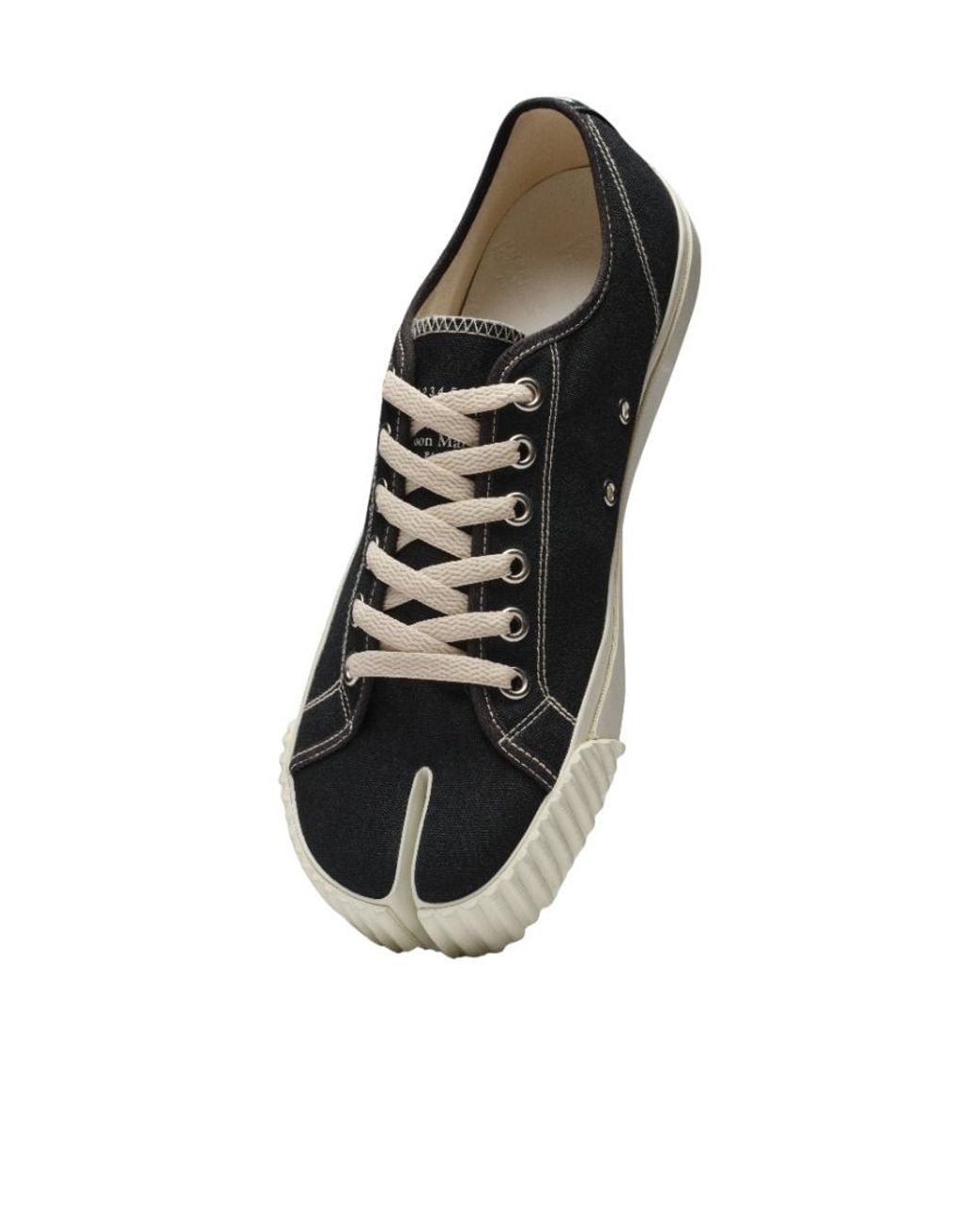 Maison Margiela Black Tabi Low-Top Sneakers for men