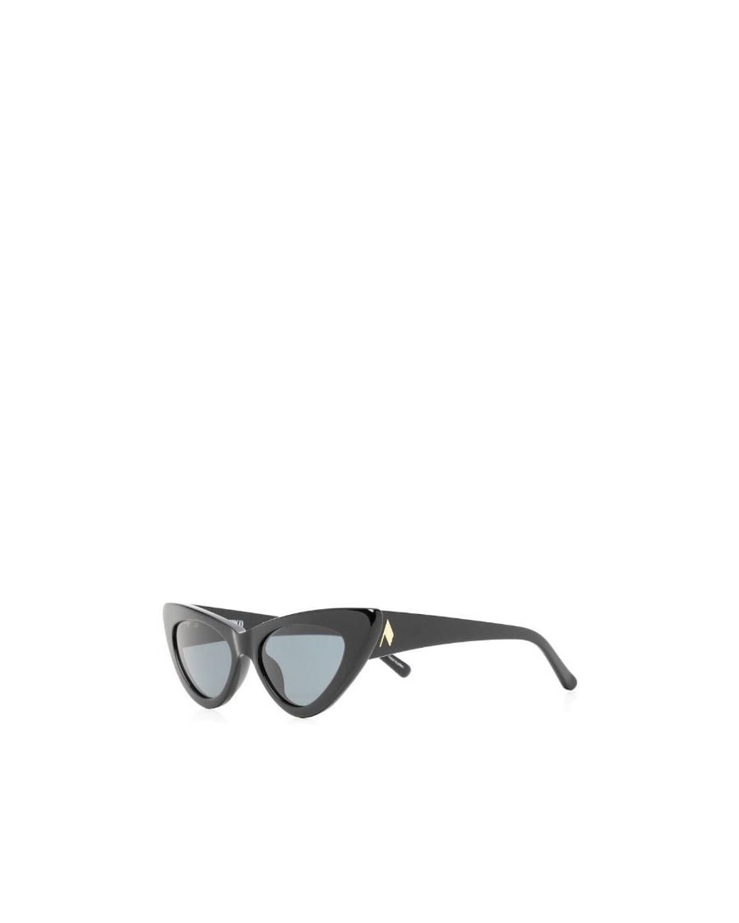 The Attico White Cat-Eye Frame Sunglasses