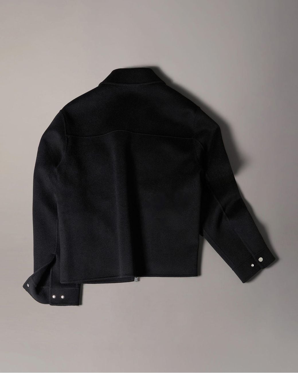 Moose Knuckles Black Logo-Patch Buttoned Jacket for men