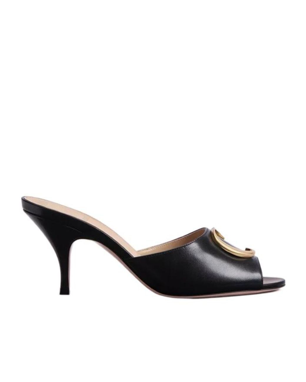 Dior Black Initials Heeled Slide