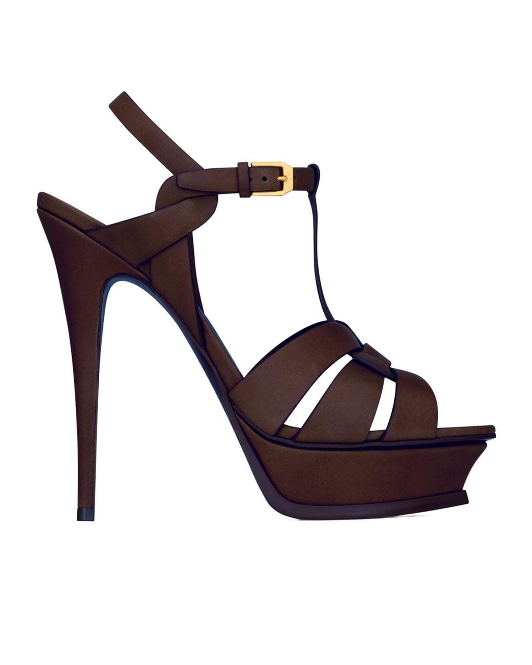 Saint Laurent Blue Tribute High-Heeled Sandals