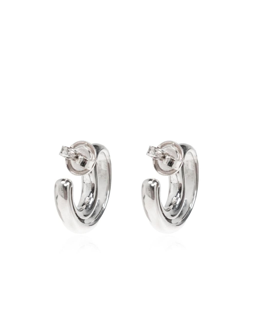 Bottega Veneta Metallic Logo Earrings