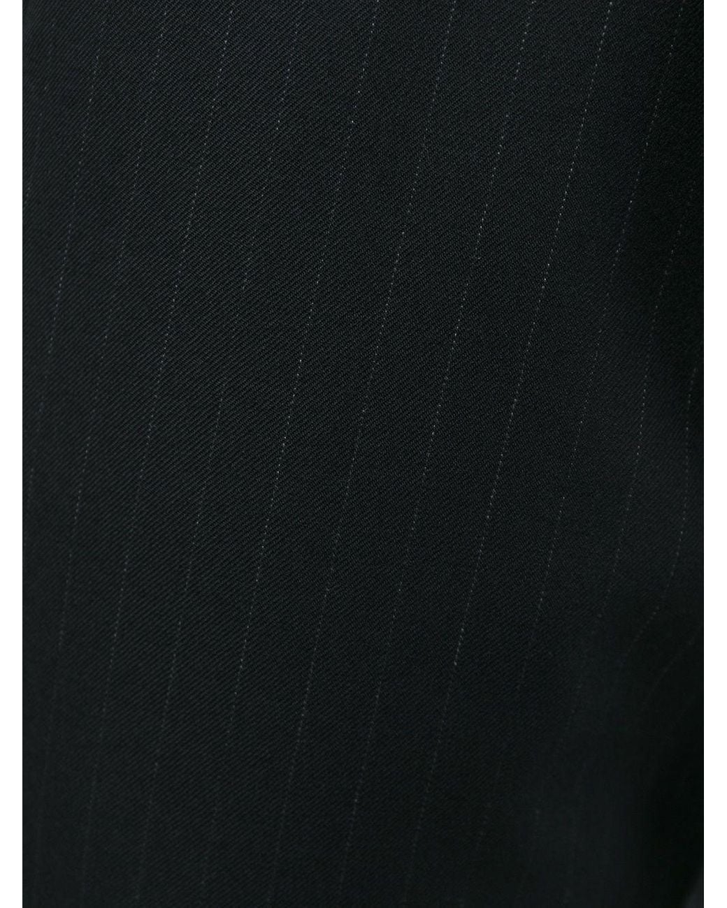 Comme des Garçons Black Pinstripe Cropped Trousers