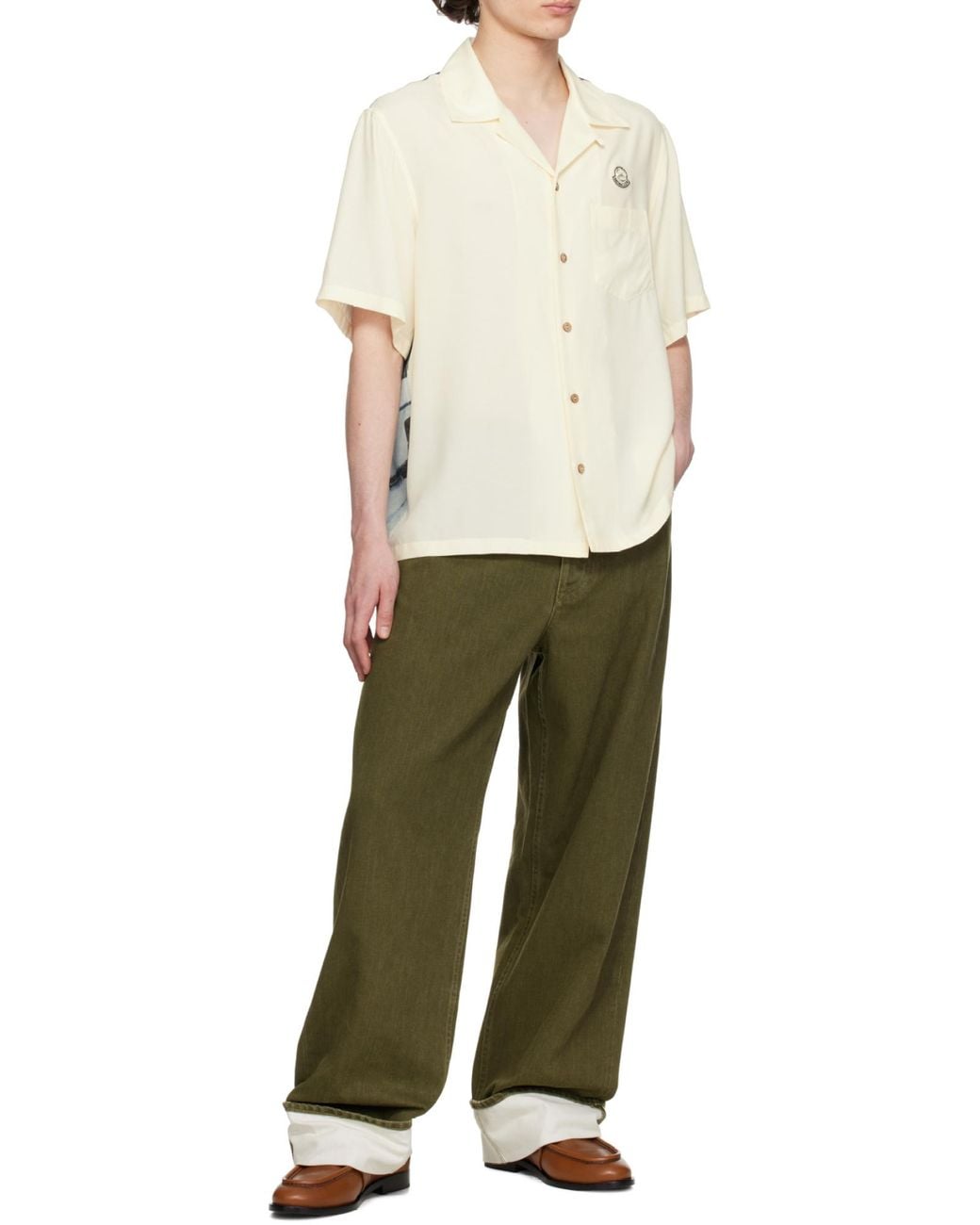 Moncler White X Mercedes-Benz By Nigo Satin Shirt for men