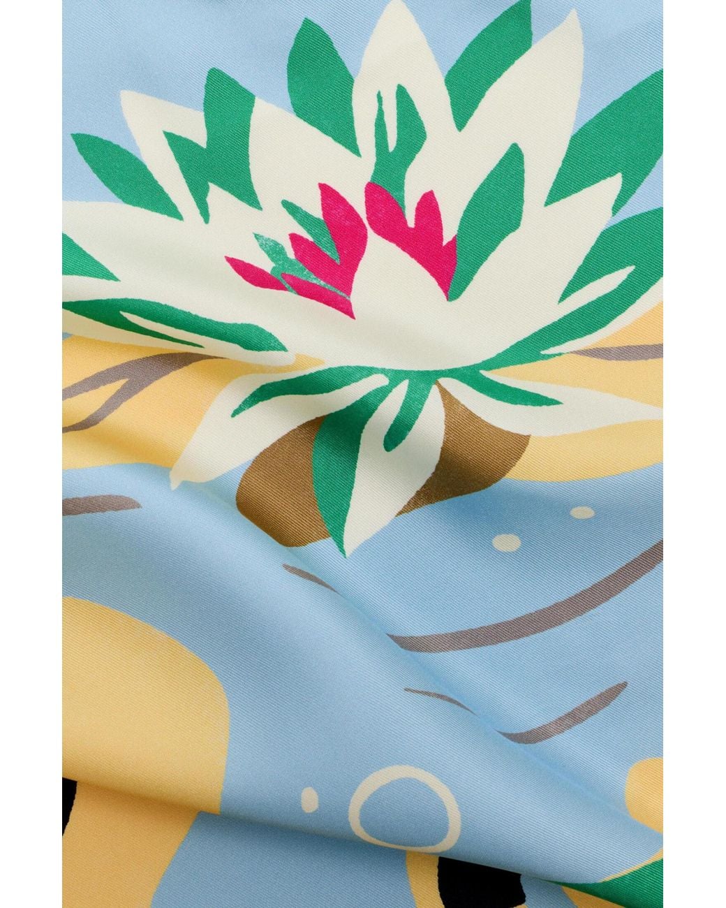 Loewe White Double-Sided Silk Scarf