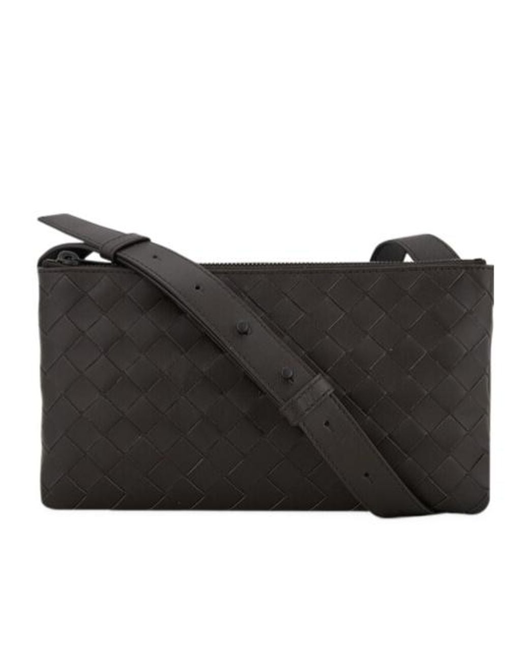 Bottega Veneta Black Woven Shoulder Bag for men