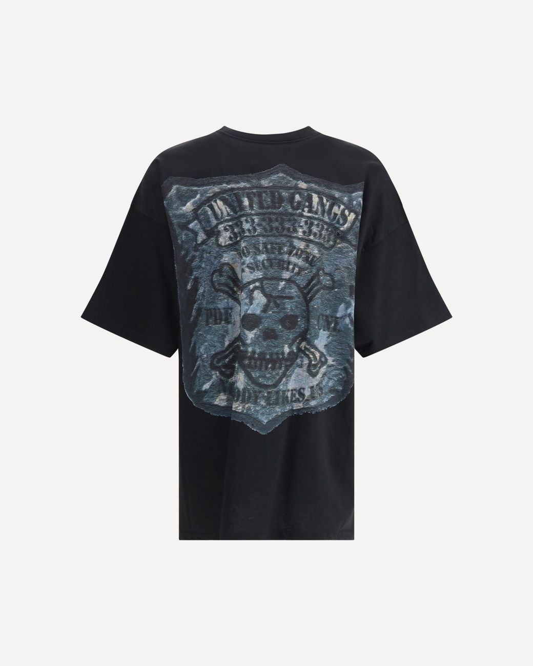 PDF CHANNEL Black Pdf Graphic Printed Crewneck T-Shirt for men