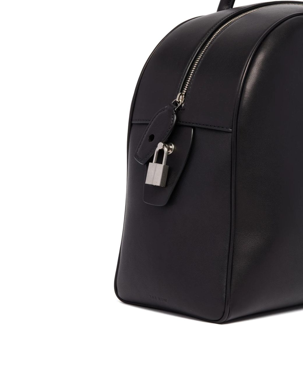 The Row Black India 15.17 Leather Tote Bag