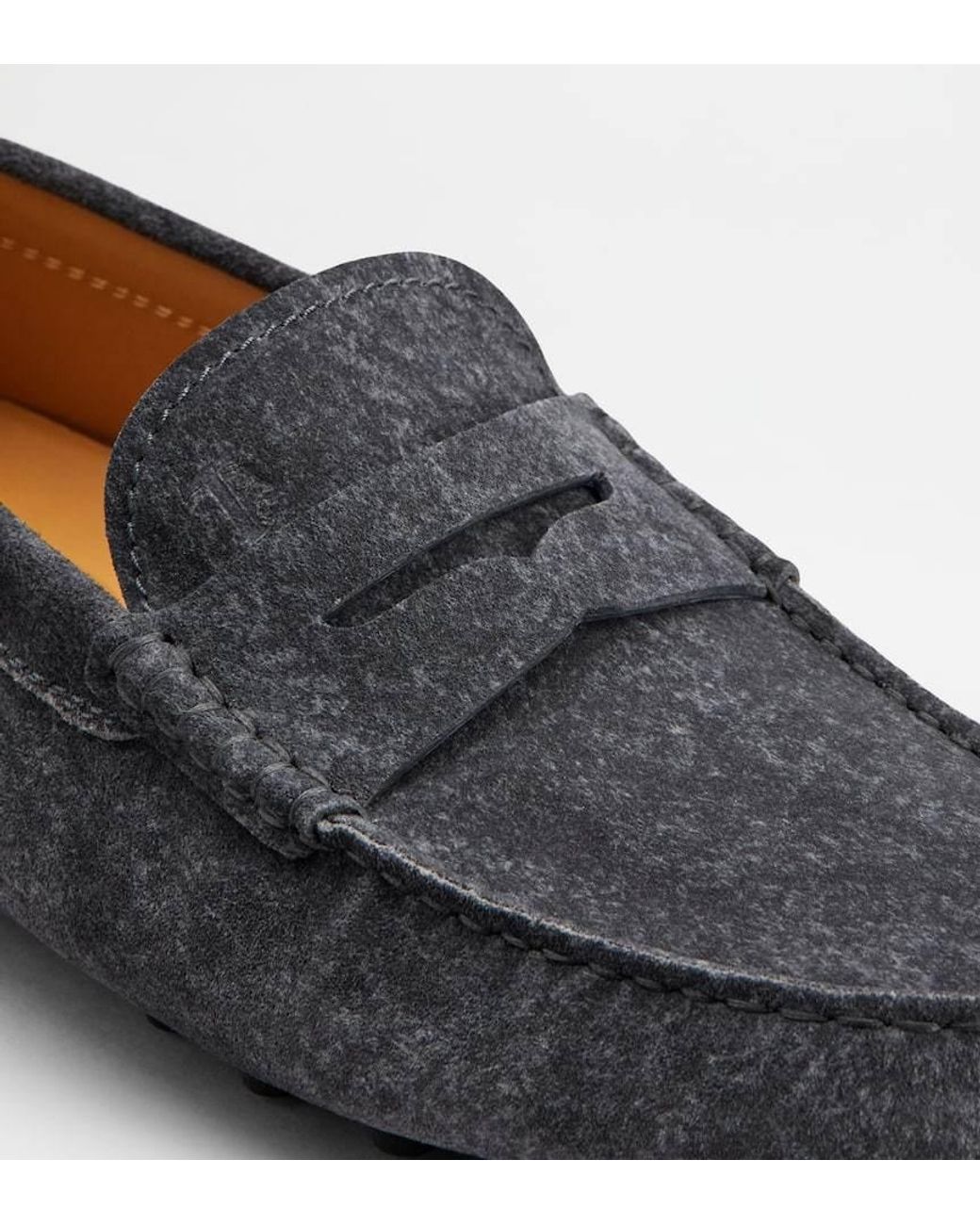 Tod's Black Round-Toe Slip-On Loafers for men