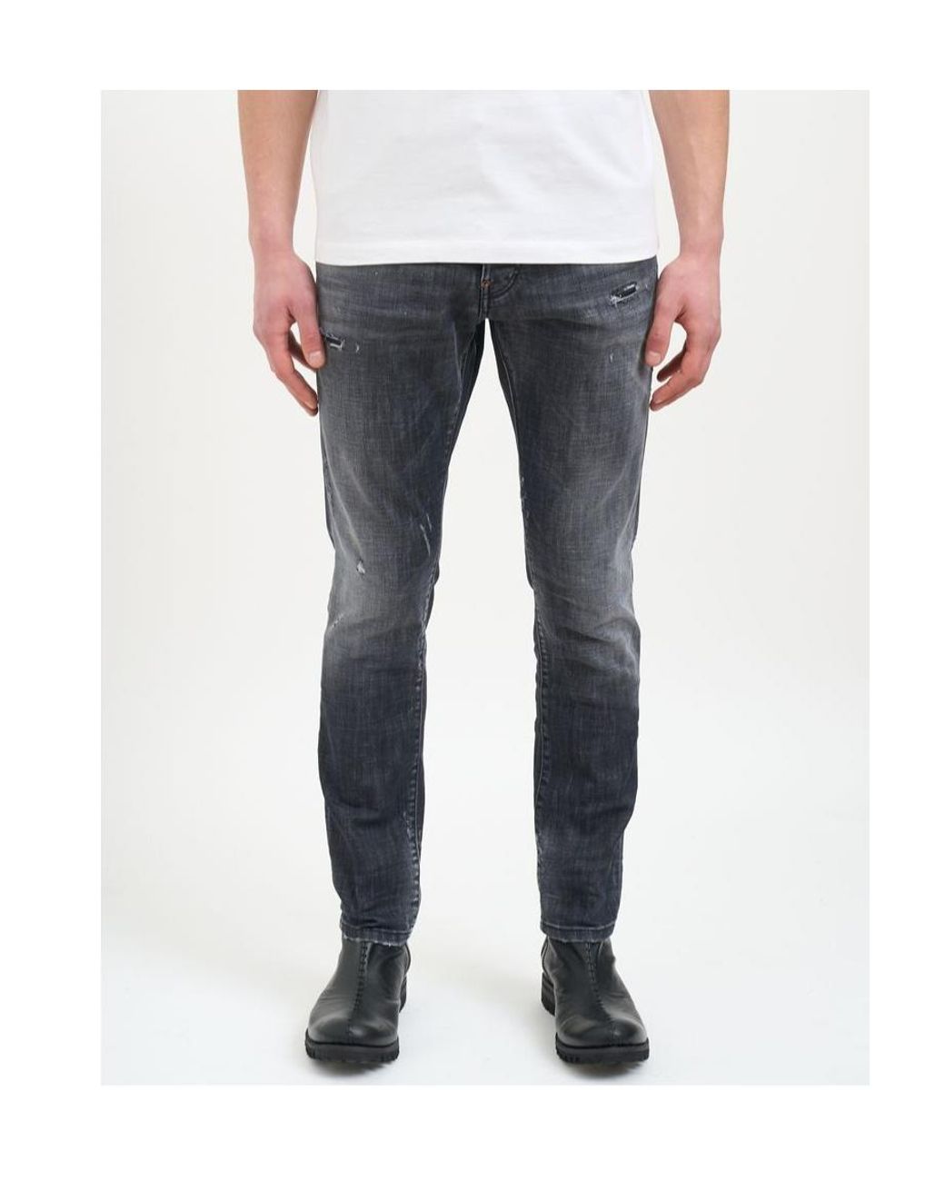 DSquared² Blue Belt-Loop Jeans for men