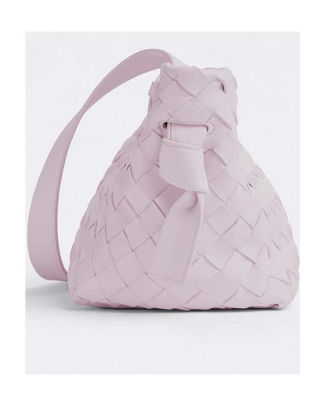 Bottega Veneta Purple Tie Intrecciato Snap-Locked Shoulder Bag