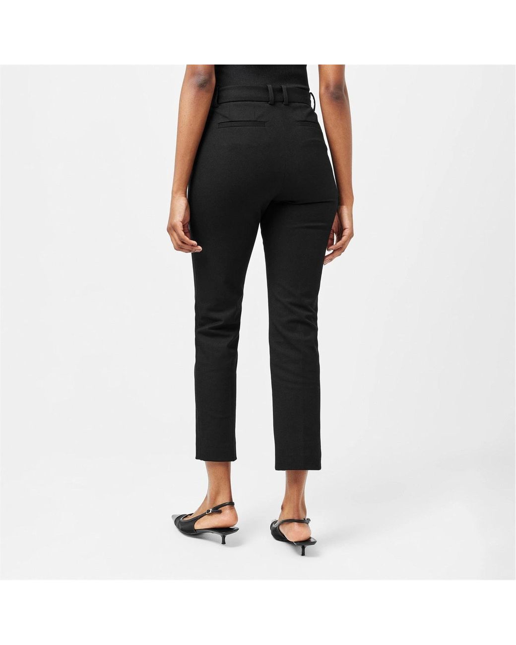 Joseph Black Belt Loop Casual Pants