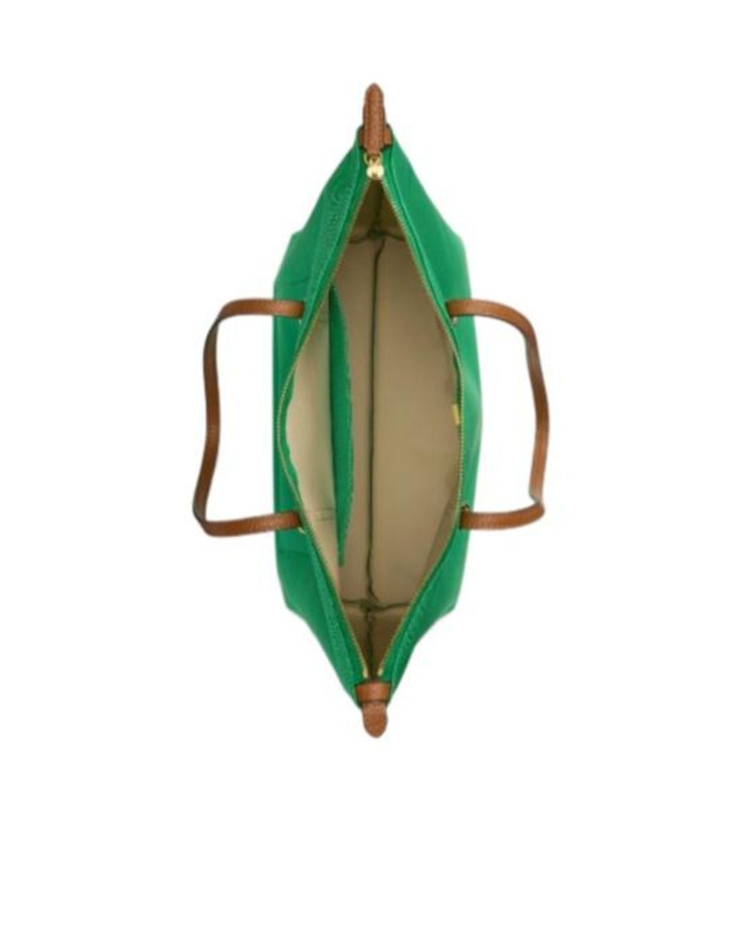 Ralph Lauren Green Zippered Shoulder Bag