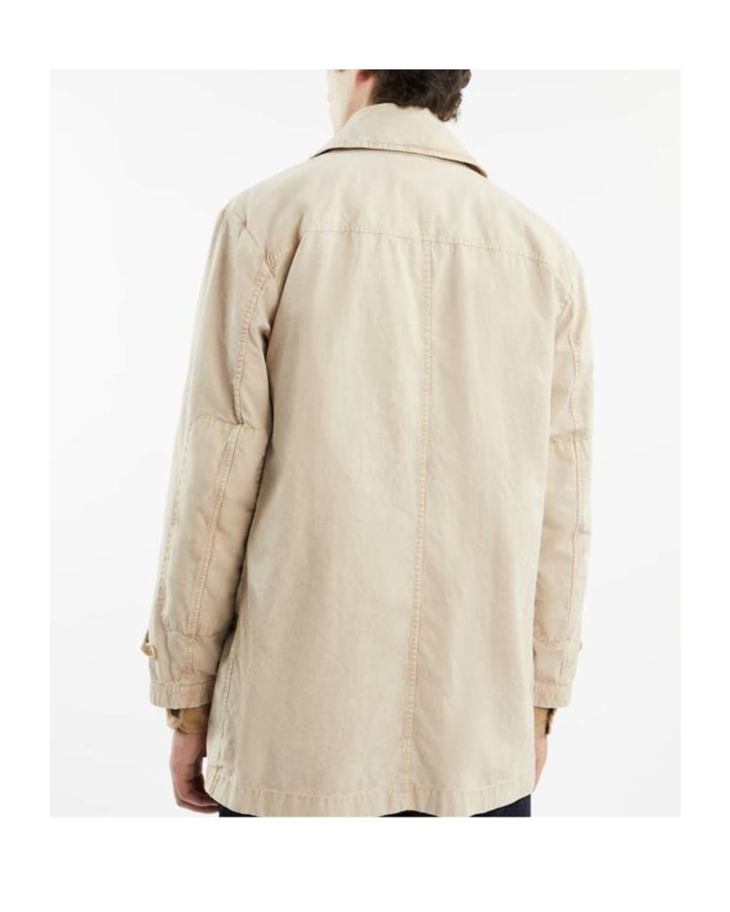 Fay Natural Morning Layered Cotton Coat for men