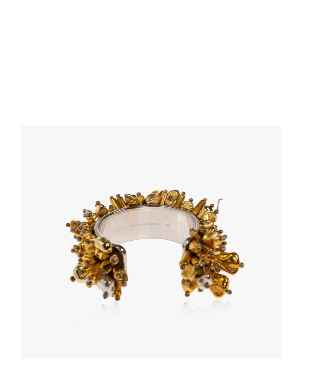 Dries Van Noten Metallic Brass Decorative Bracelet