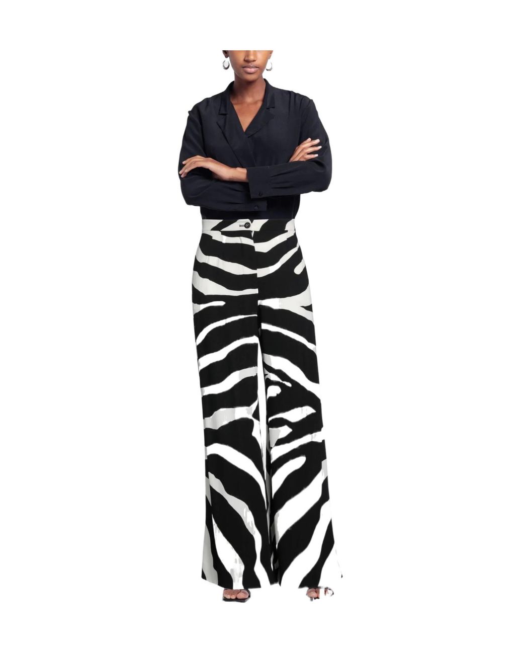 Dolce & Gabbana White Zebra-Print Dress