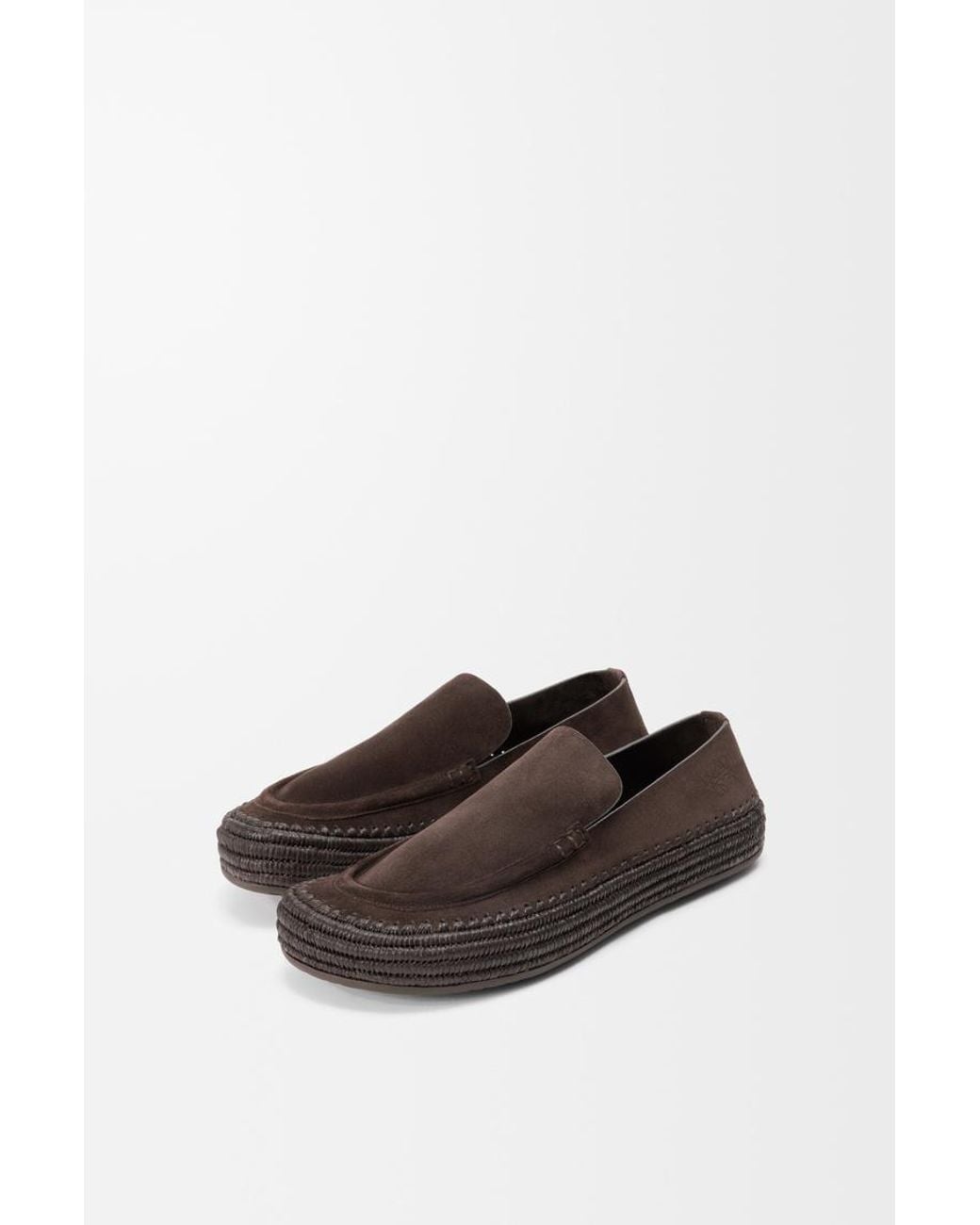 Loewe Brown Slip-On Flat Shoes for men