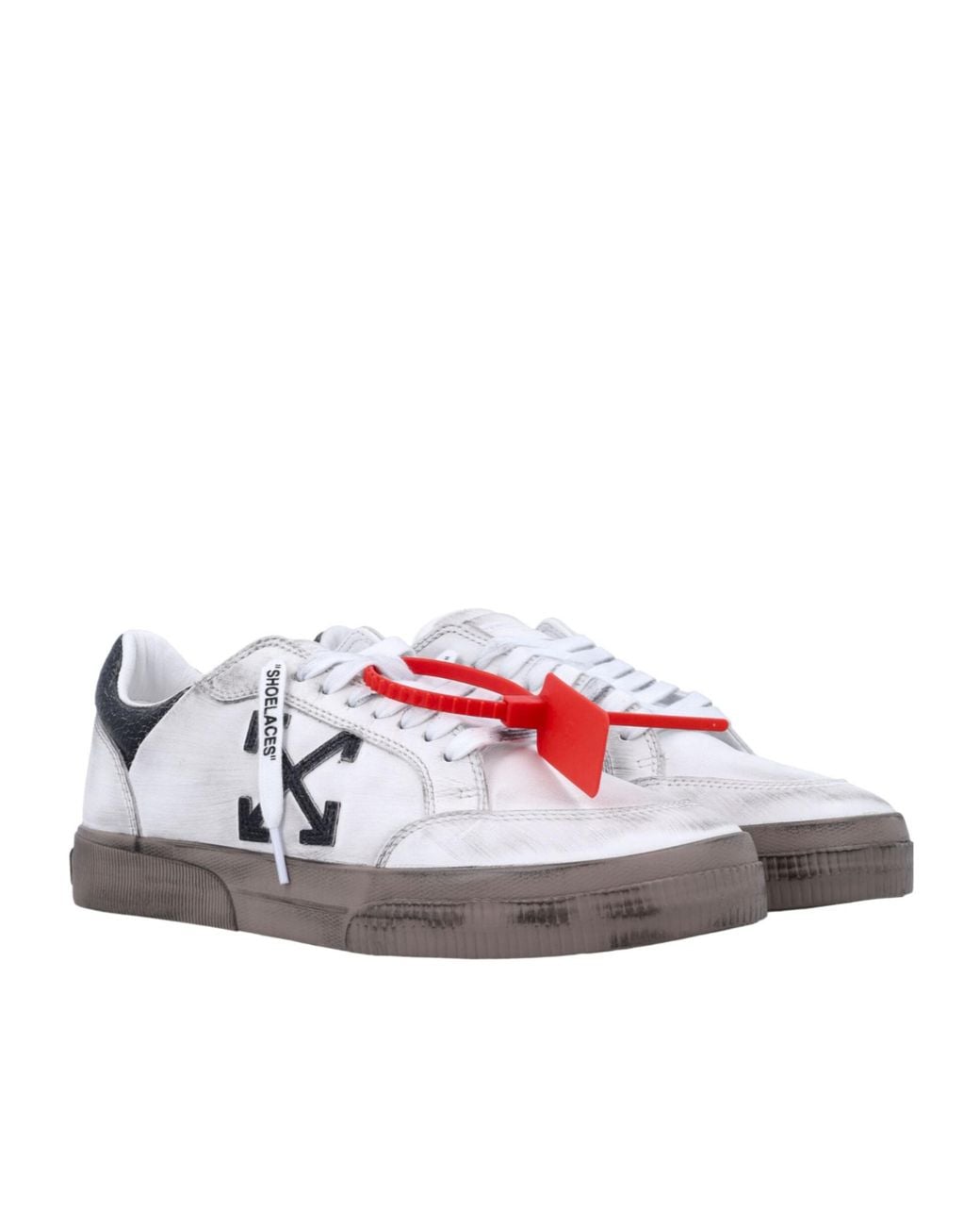 Off-White c/o Virgil Abloh White Vulc Low Vintage Lace-Up Sneakers for men