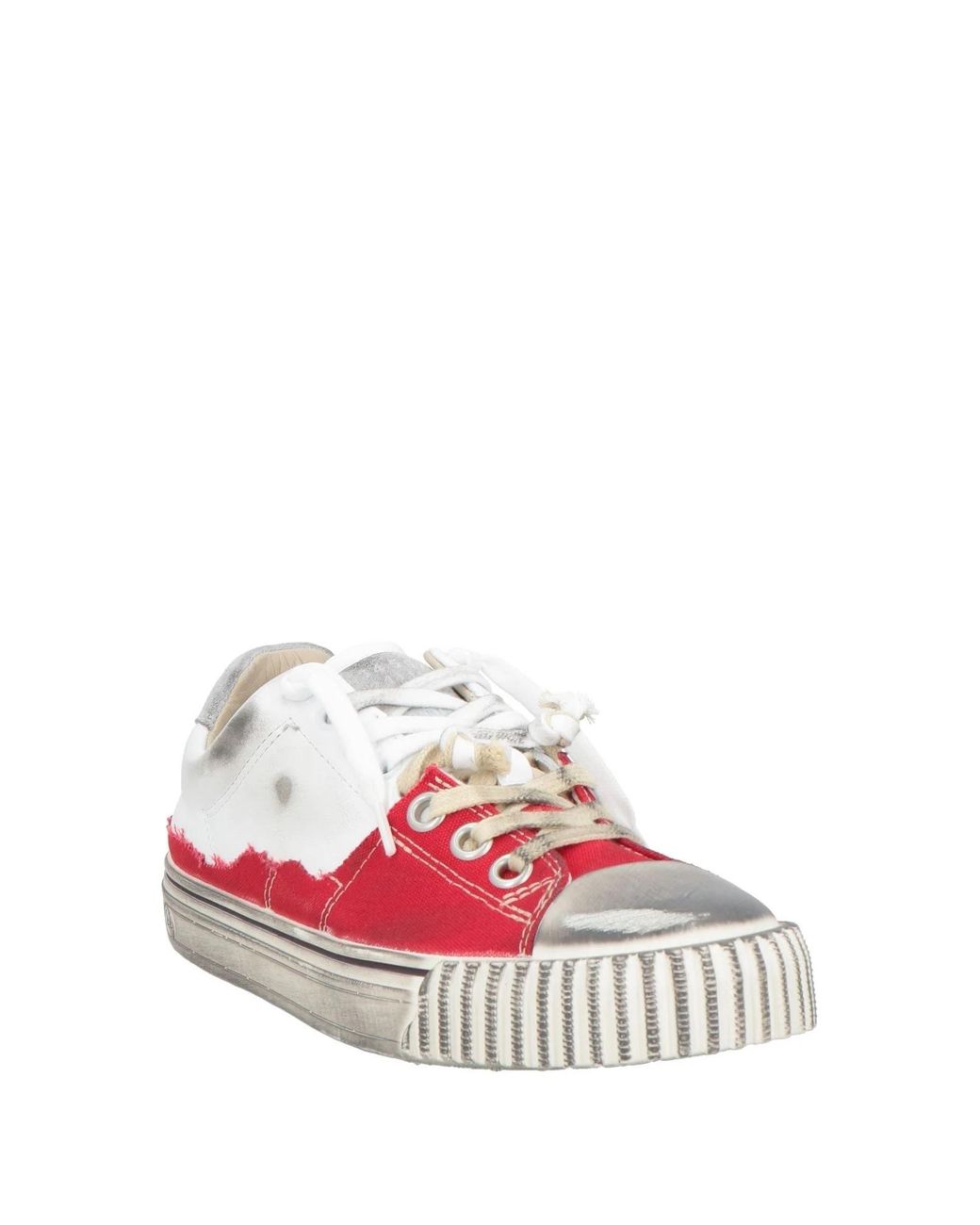 Maison Margiela Pink Two-Tone Leather Sneakers