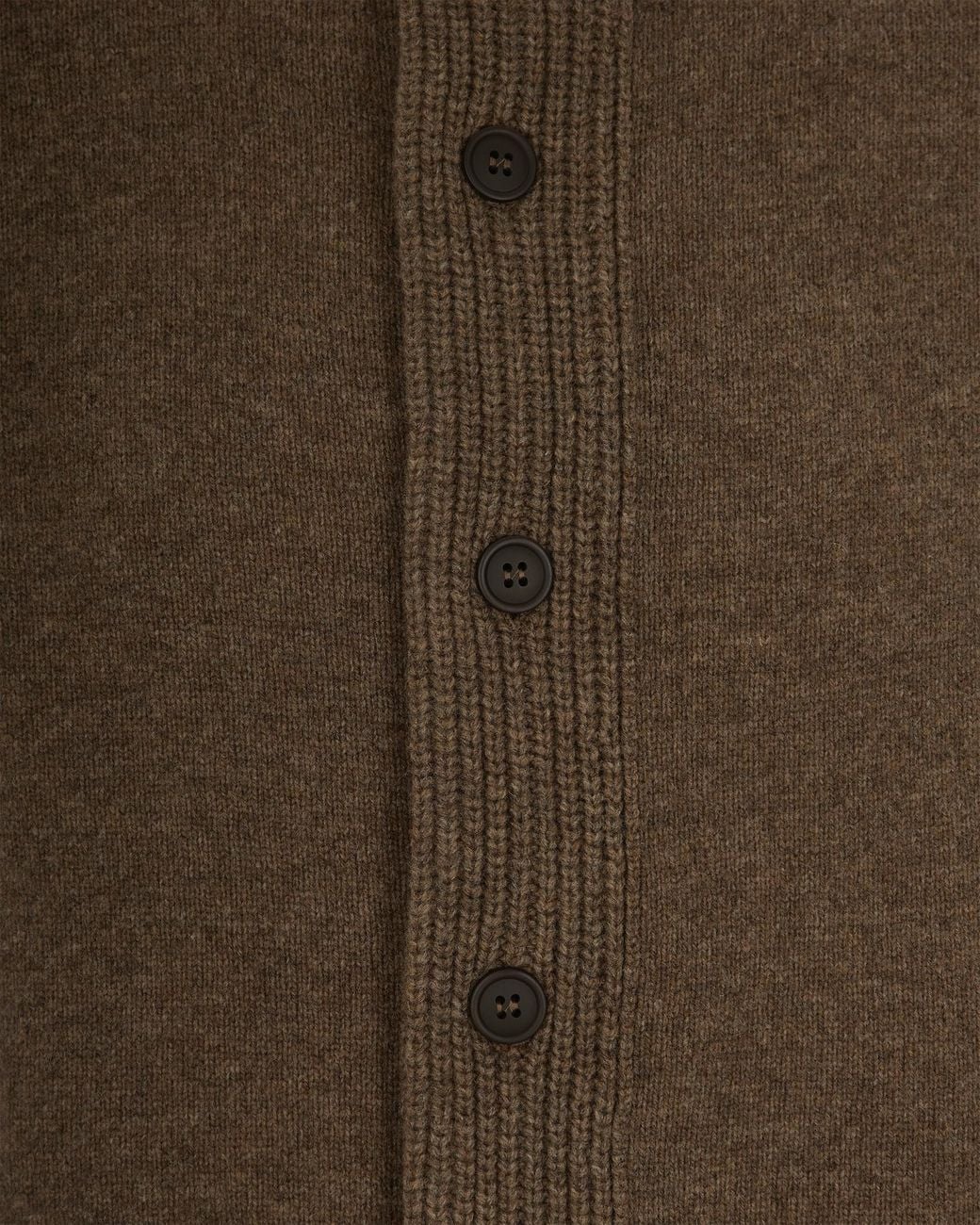 Barbour Brown Button-Up Elbow-Patch Cardigan for men