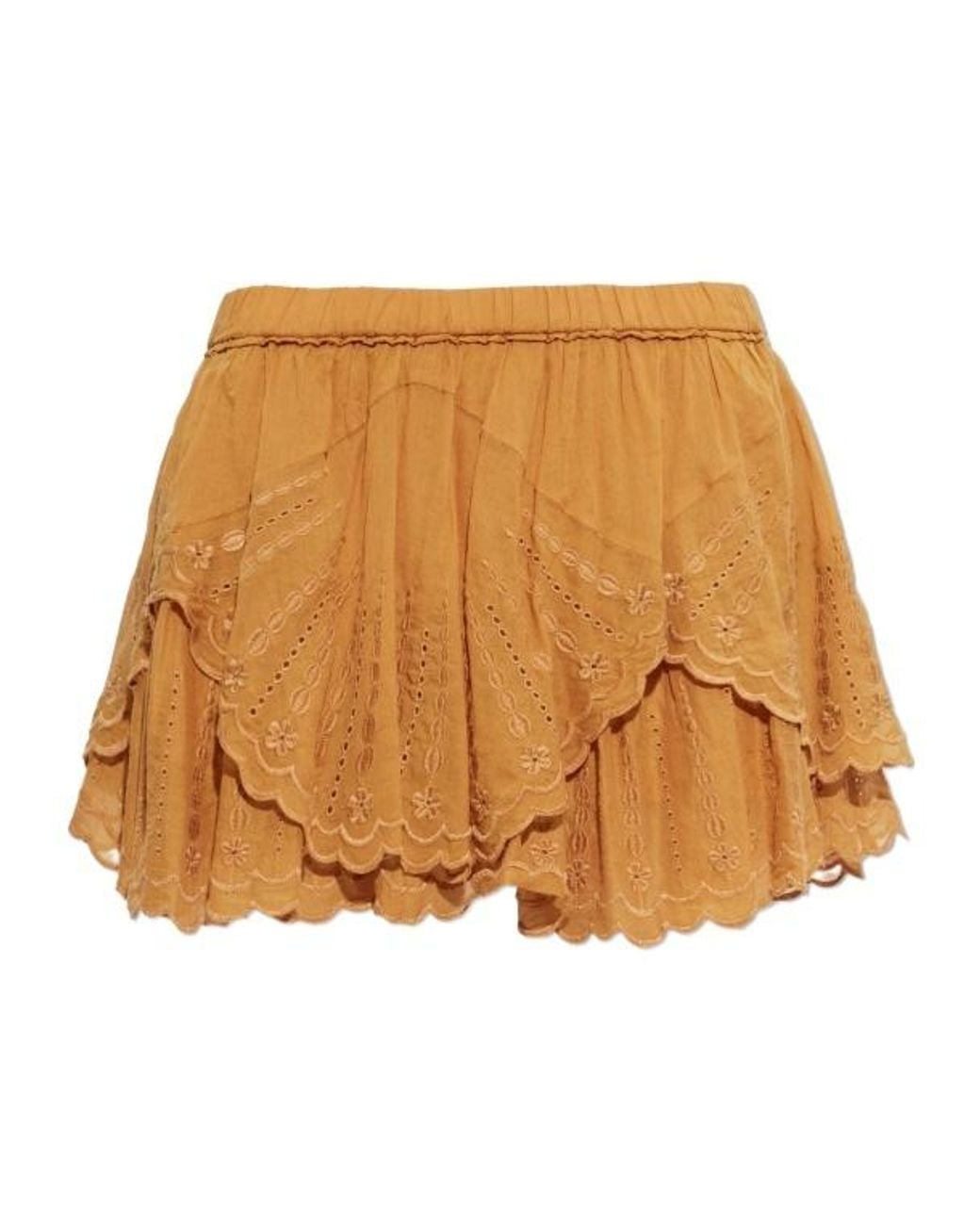 Isabel Marant Natural Isabel Marant Étoile Layale Ruffled Shorts
