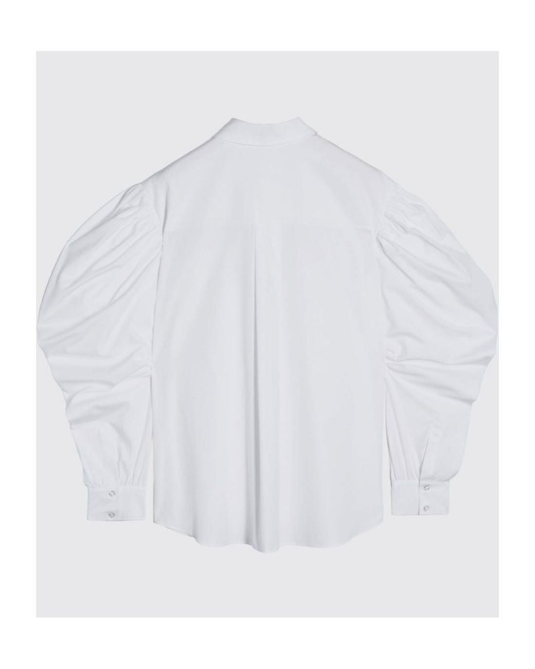 Simone Rocha White Long-Sleeved Collared Shirt