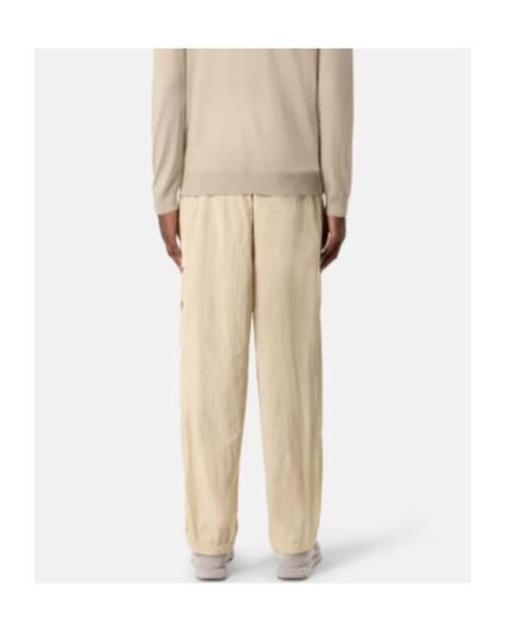 Stone Island Natural Loose-Fit Cargo Trousers With Snap Pockets for men