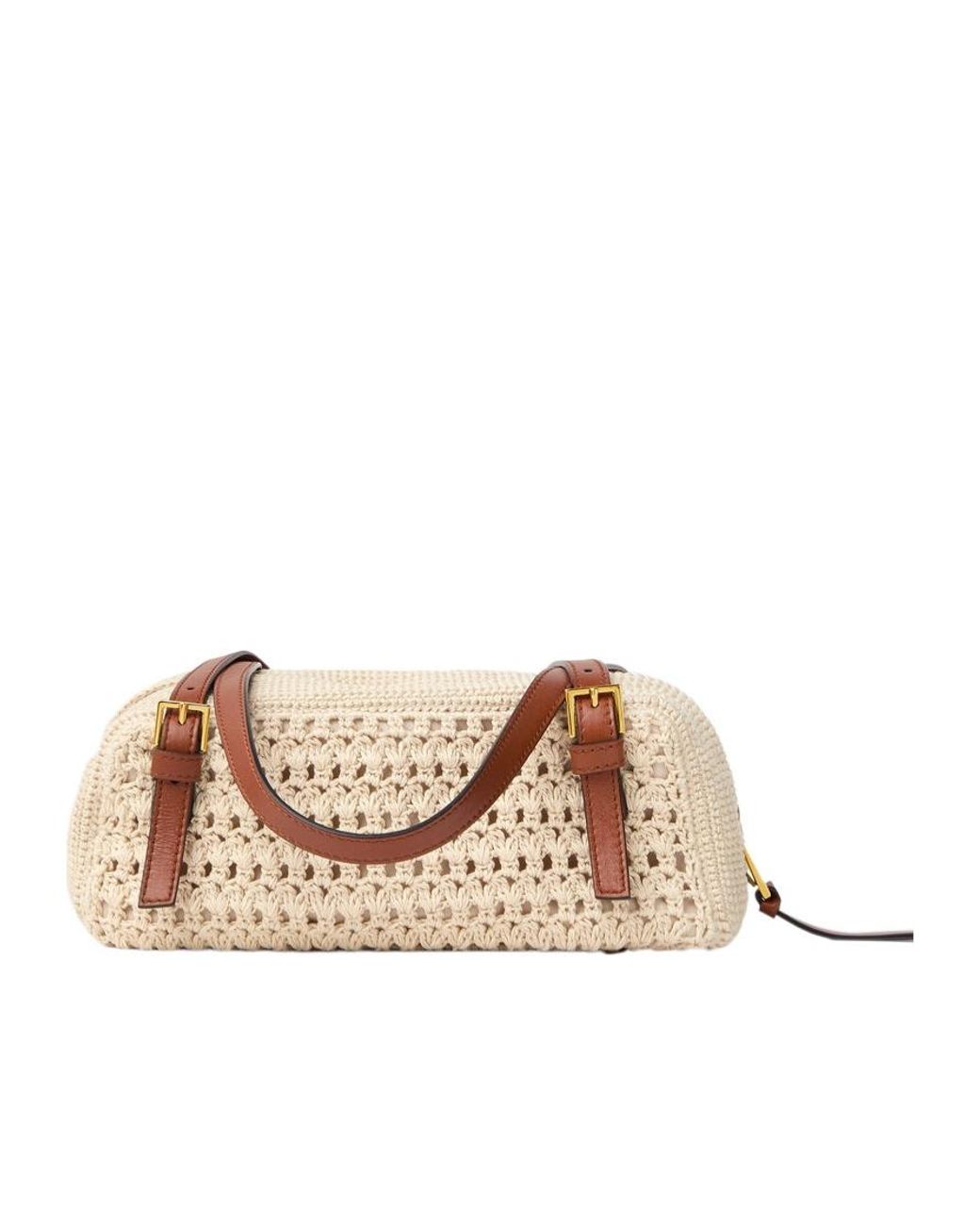 Versace Pink Logo-Tag Bowling Bag