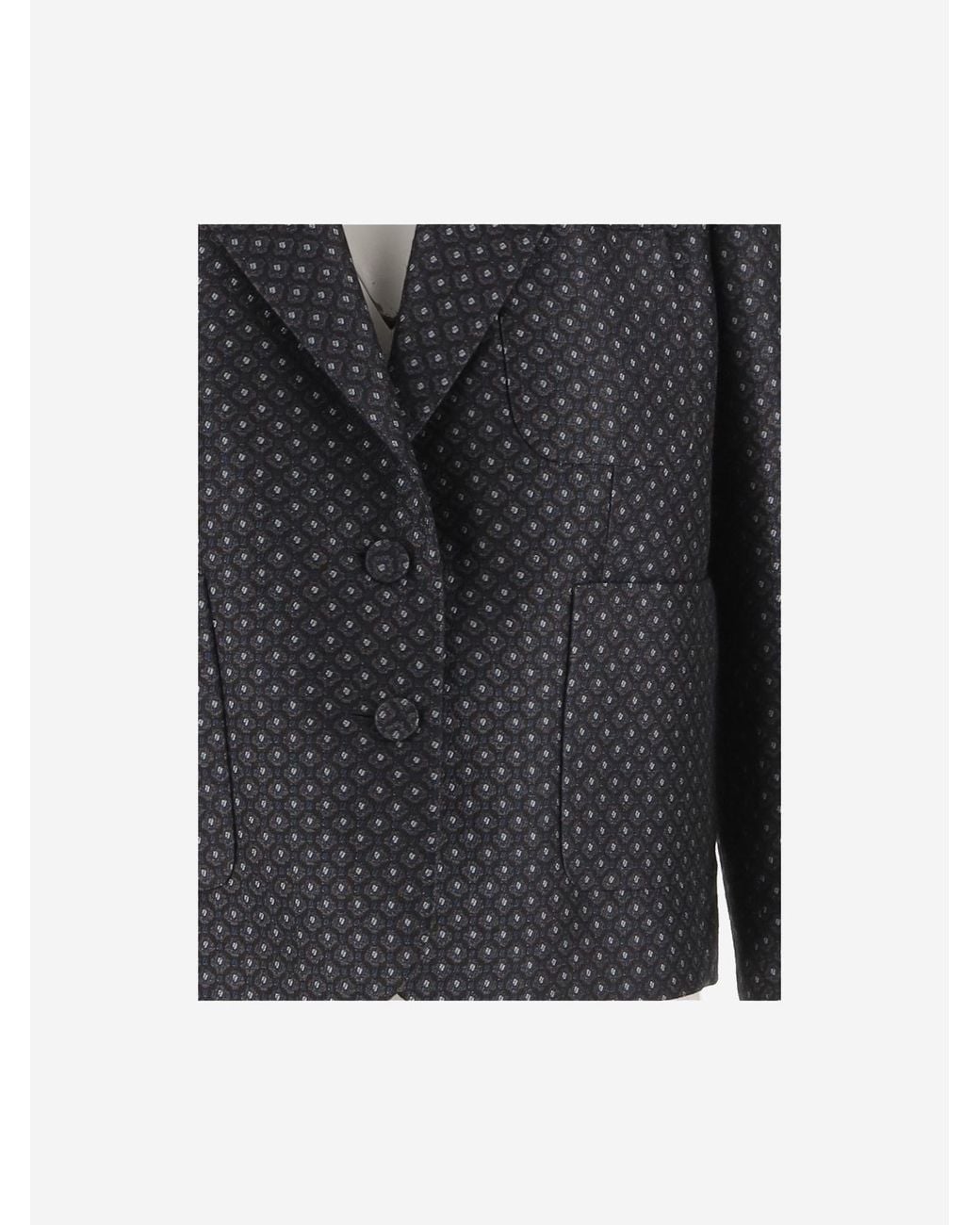 Dries Van Noten Black Long-Sleeved Suit Jacket