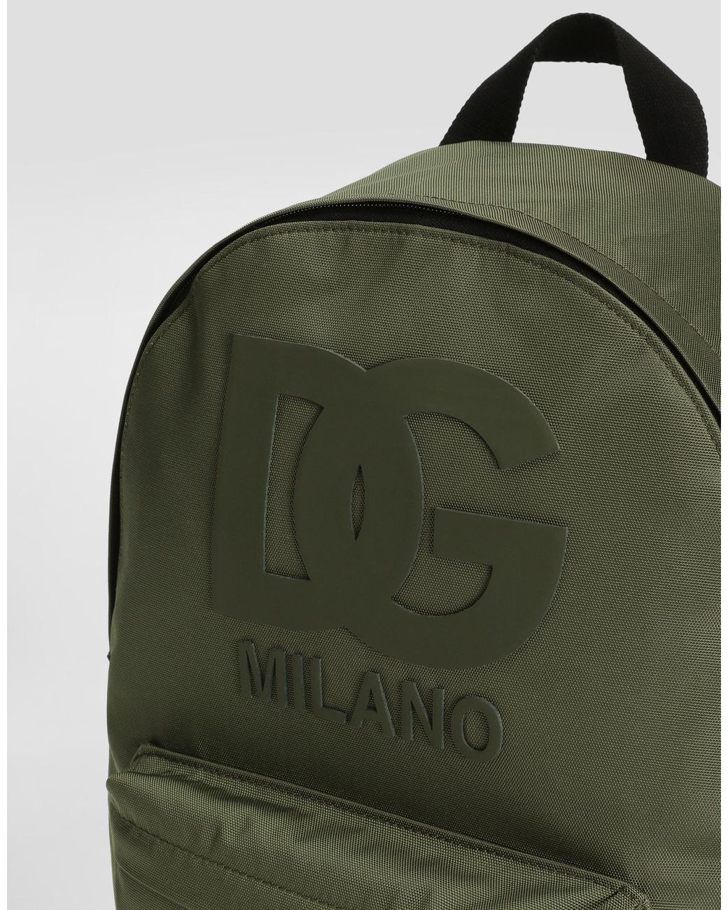 Dolce & Gabbana Green Logo Backpack