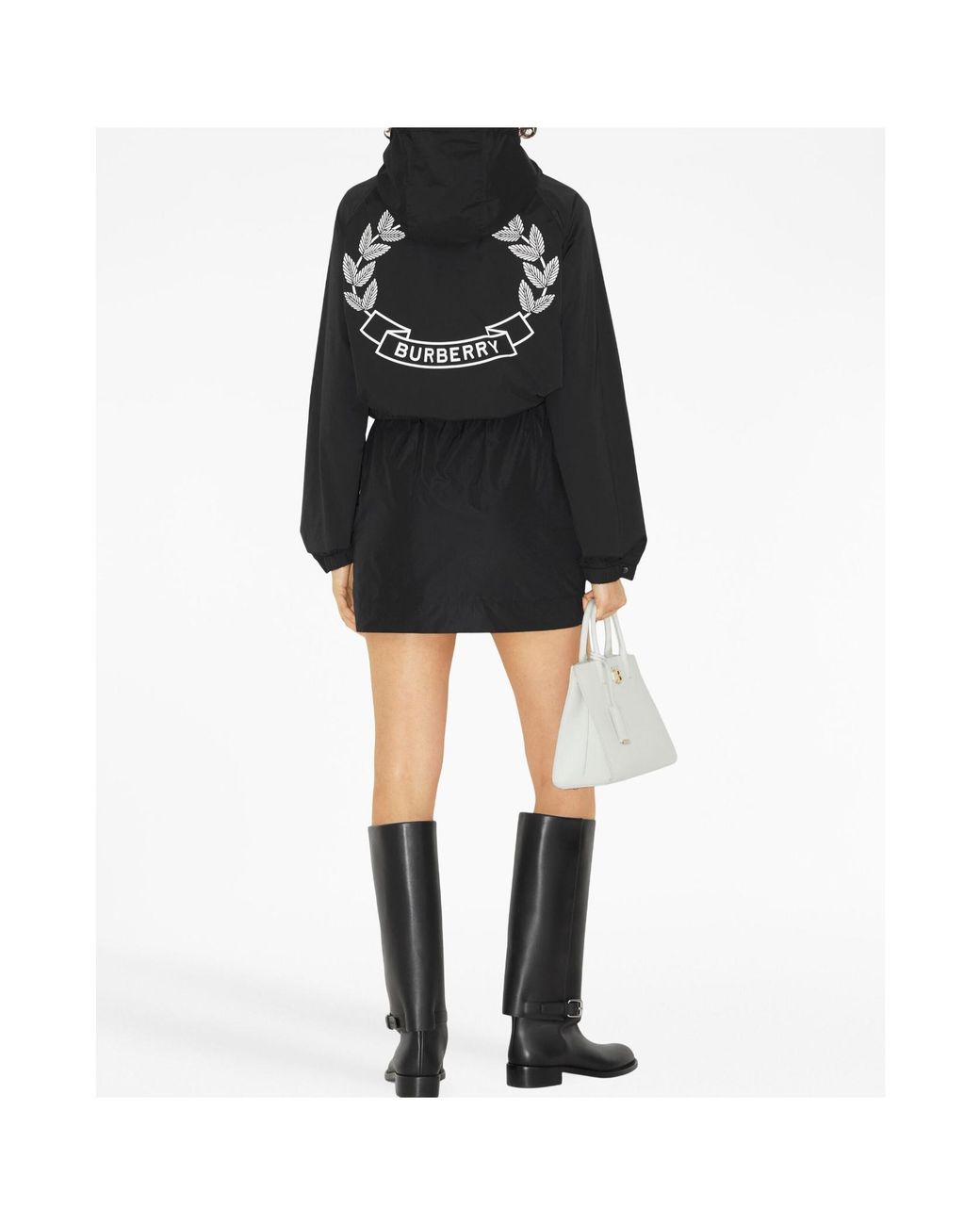 Burberry Black High Waist Mini Skirt