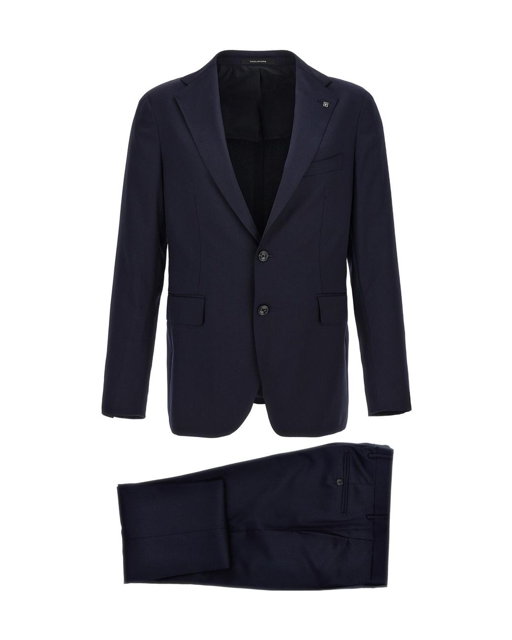 Tagliatore Blue Single-Breasted Two Piece Suit for men