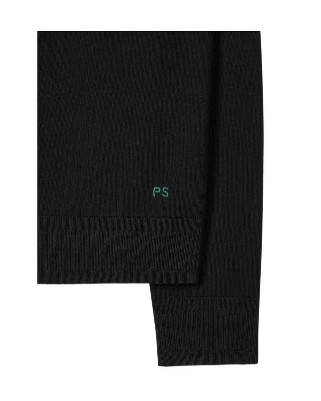 Paul Smith Black Ps Paul Smith V-Neck Button Cardigan for men