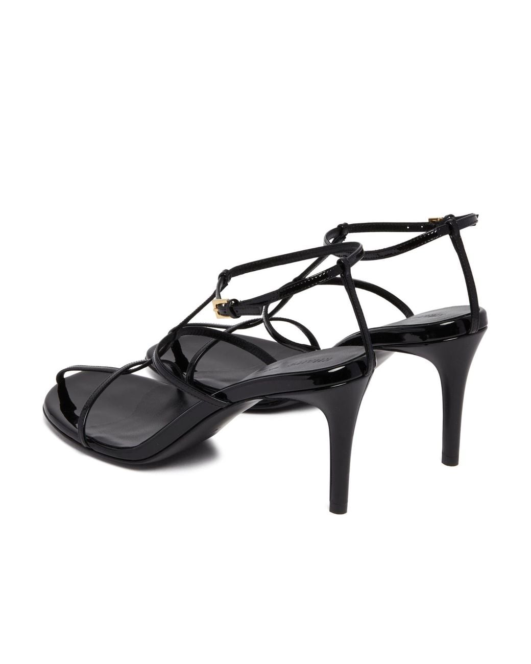 Khaite Metallic Cage Sandals