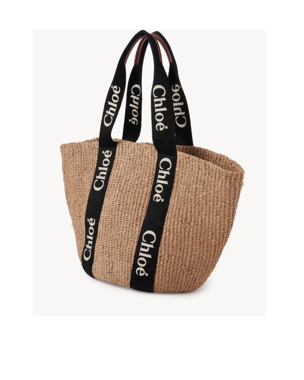 Chloé Brown Chloé Woody Large Tote Bag