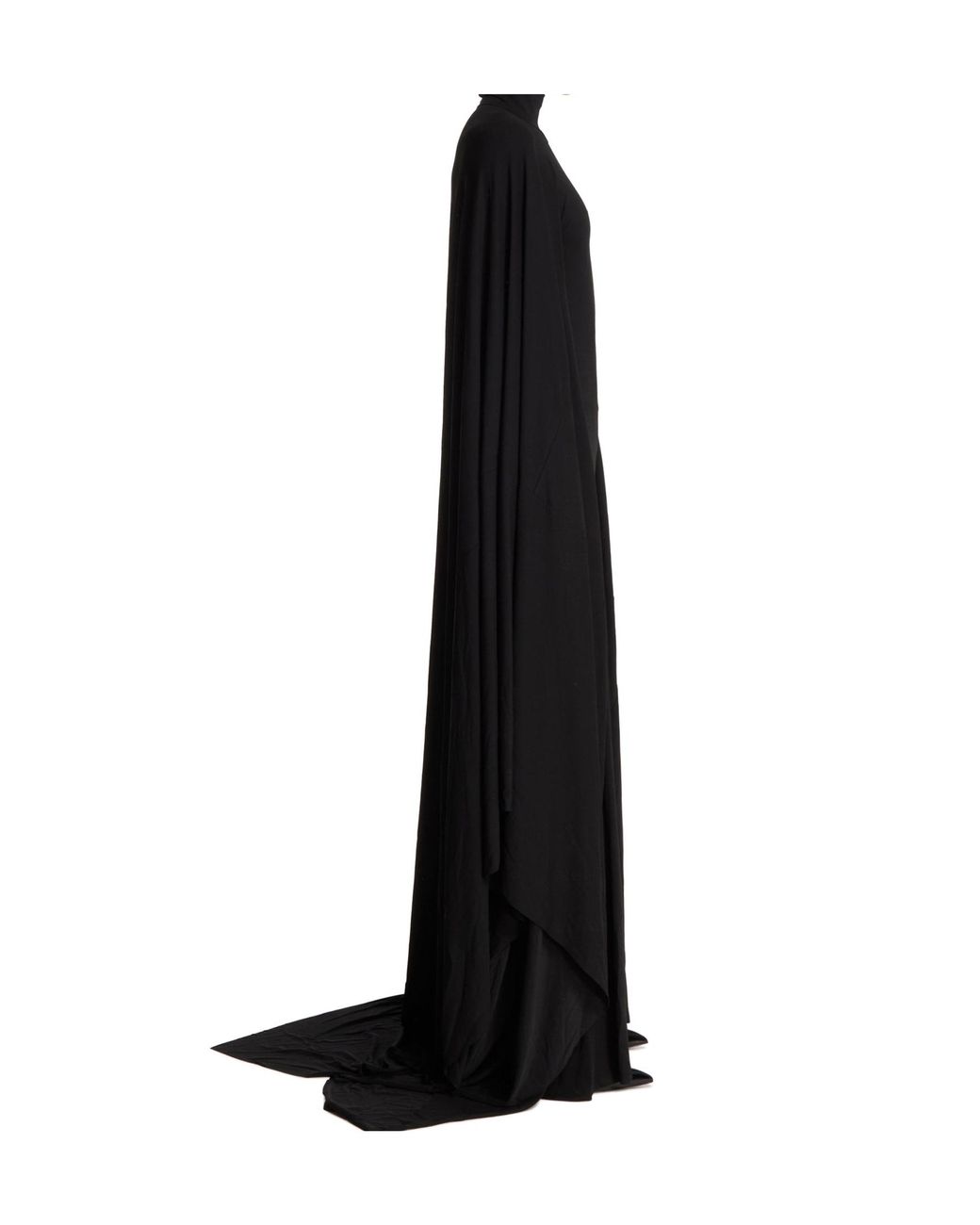 Balenciaga Black High Neck Semi Fitted Dress