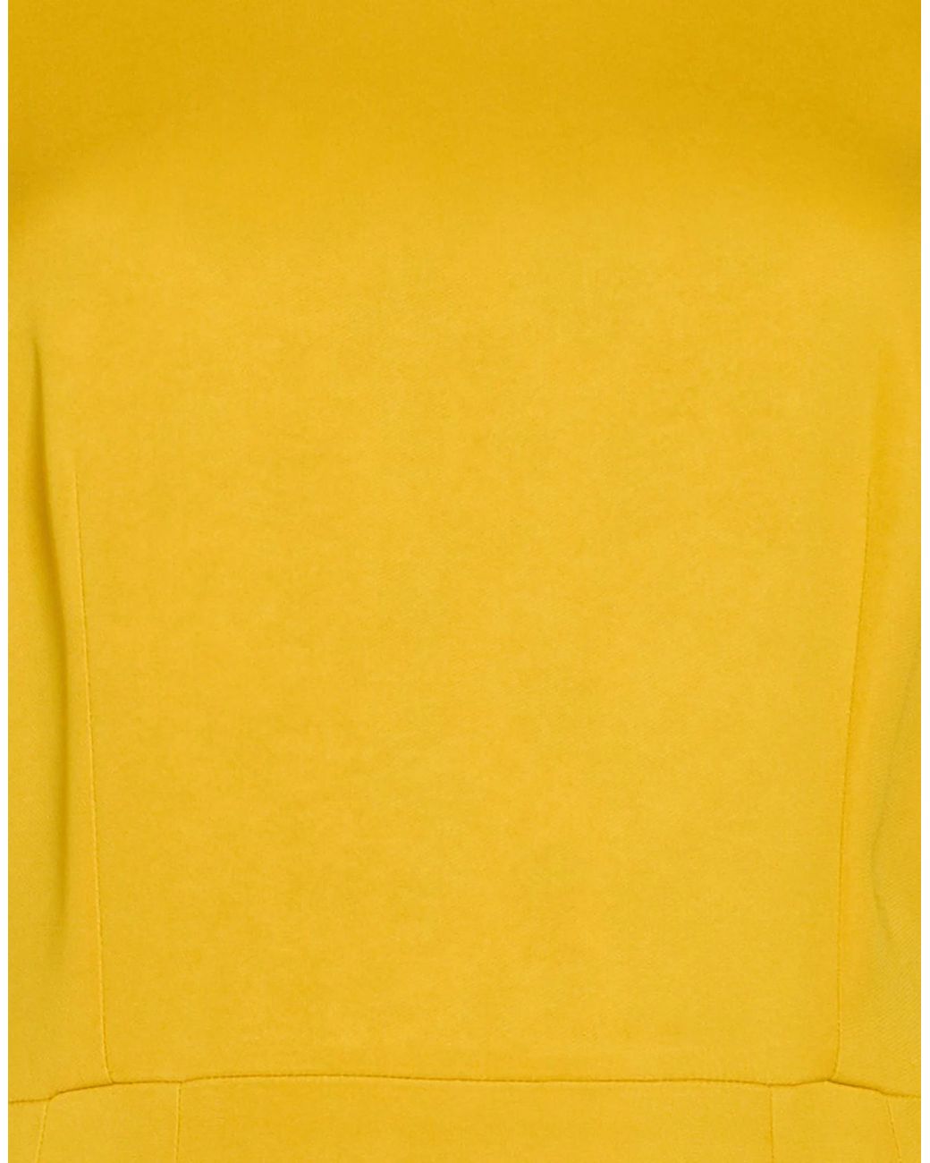 Dolce & Gabbana Yellow Minimalist Slim-Fit Dress