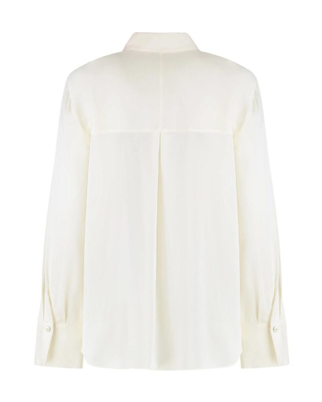 Vince White Buttoned-Collared Shirt