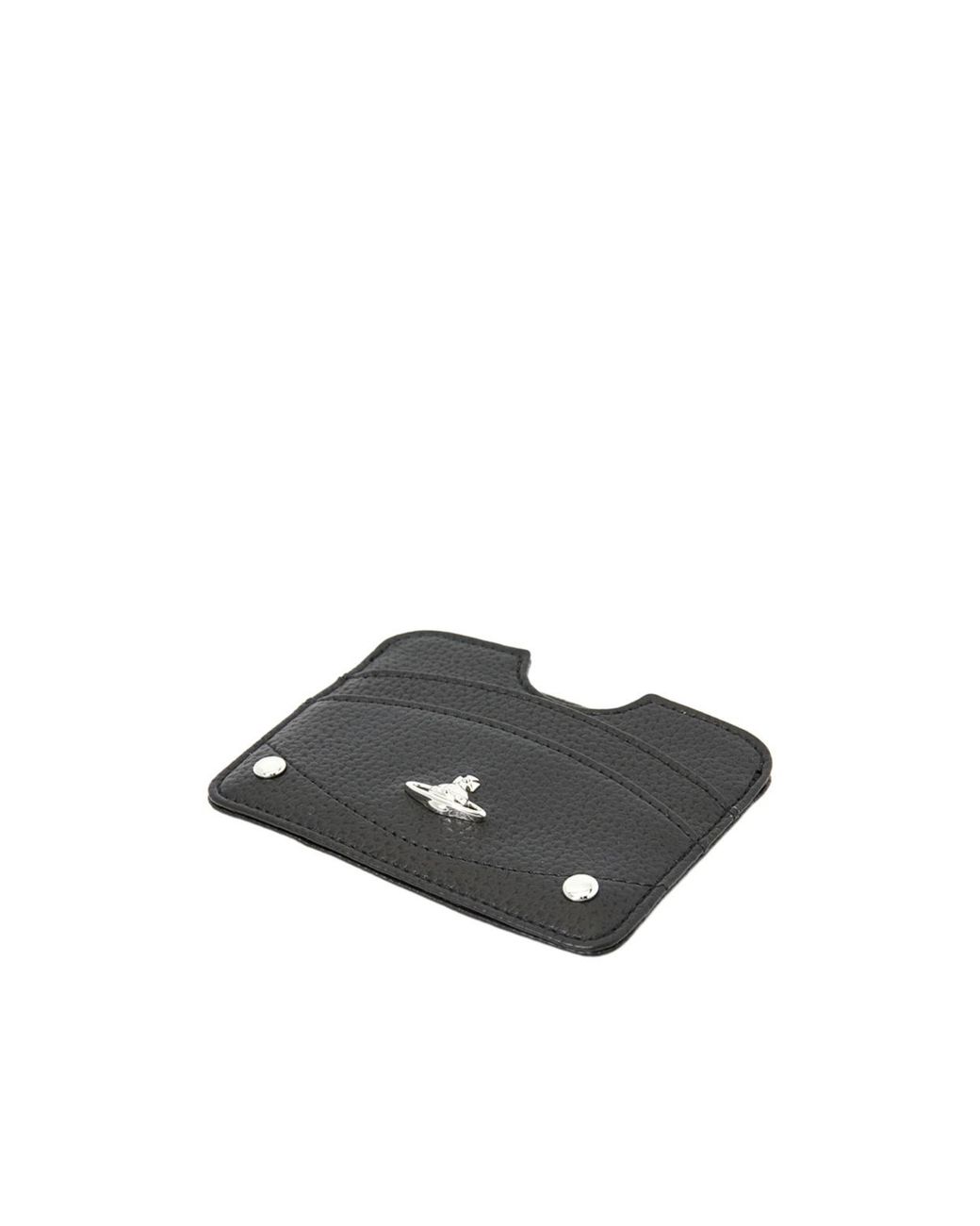 Vivienne Westwood Black Orb Logo Card Wallet