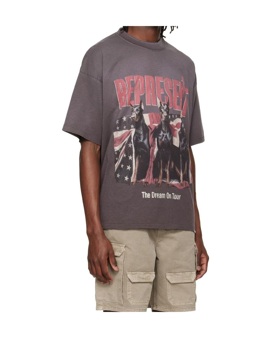 Represent Pink Dream On Tour Crew Neck T-Shirt for men