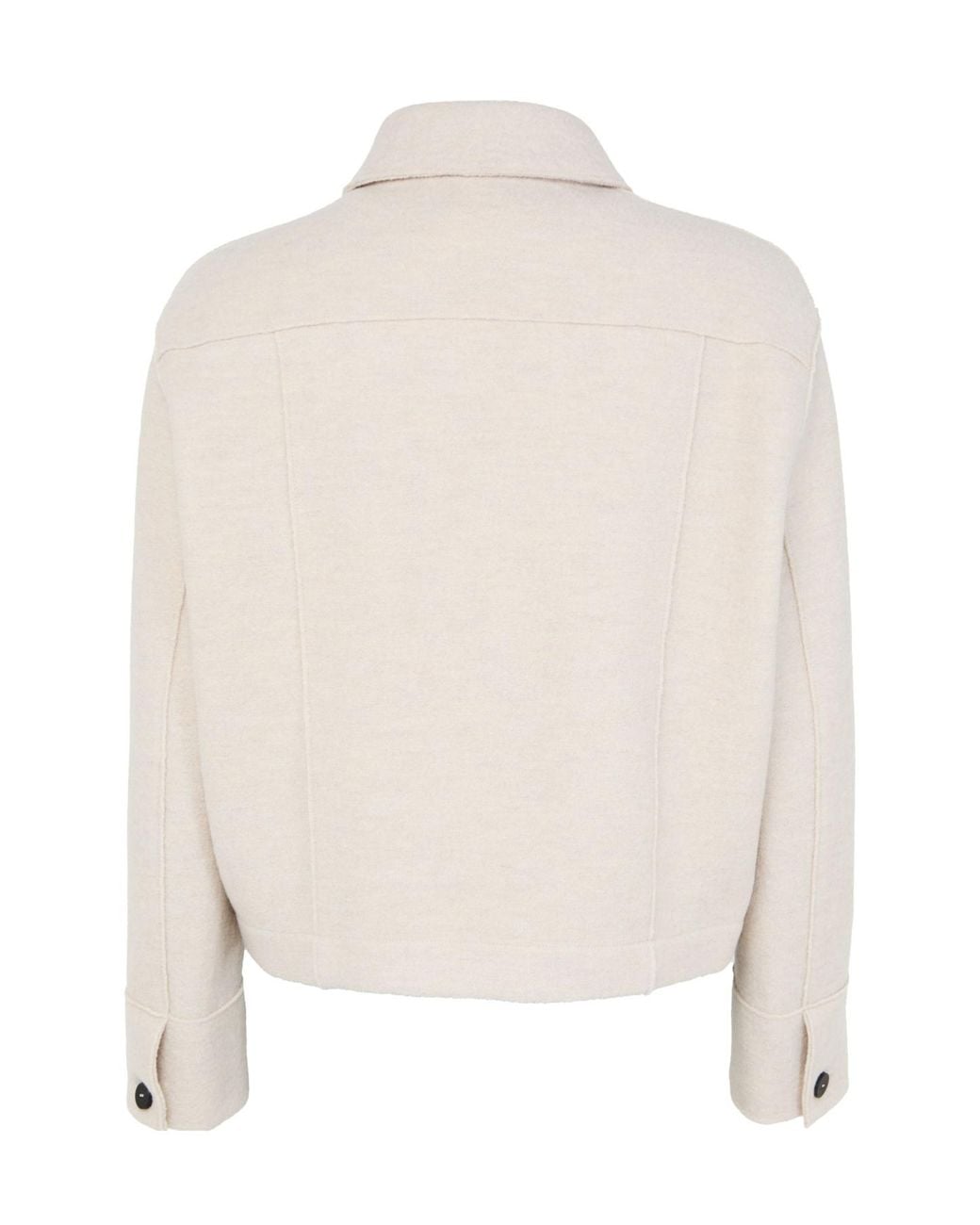Harris Wharf London White Long Sleeve Casual Jackets